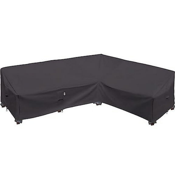 Flexiyard Patio Sectional Cover, 115" x 83", Waterproof, Gray
