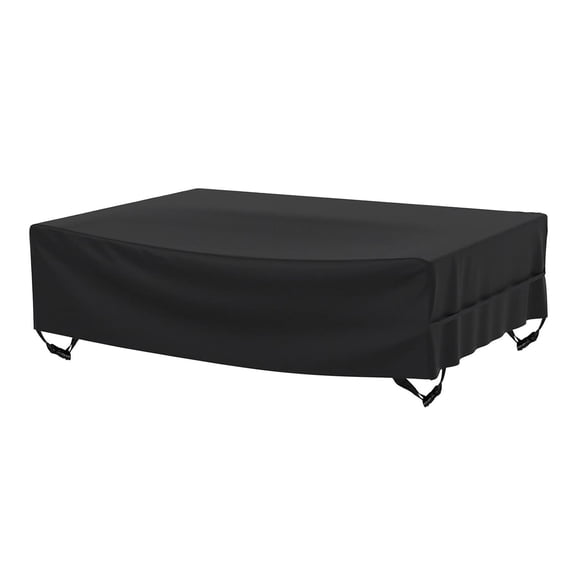 Patio Furniture Cover Outdoor Waterproof Rectangular Patio Table Chair Sofa Set Cover, 37.4X37.4X35.4", All Weather Tear-Resistant Material With Zipper Carrying Bag Windproof Buckles Home Decor