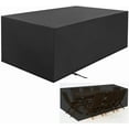 thumbnail image 1 of Patio Furniture Cover Sectional Outdoor Waterproof Square Rectangular Table Chair Set Cover with Windproof Buckle 420D Heavy Duty Rain Snow Anti-UV Sofa Protector for Garden Yard Extra Large, 1 of 7