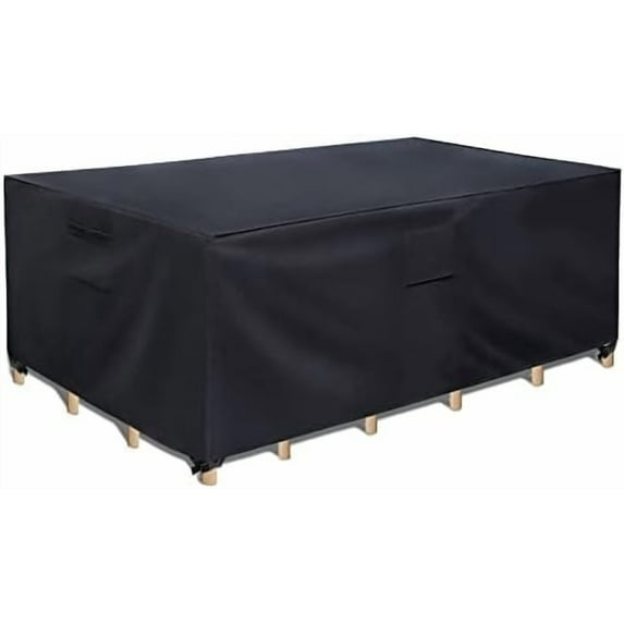 Patio Furniture Covers, 600D Outdoor Furniture Cover Waterproof, Patio Cover for Outdoor Furniture, Table and Chair Set Covers for Rainy, Snowy and Sunny, 98 x 78 x 32 Inch$$Garden & Patio