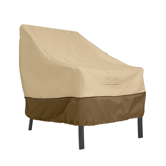 Patio Furniture Covers Classic Accessories Veranda Water-Resistant Patio Lounge Chair Cover, Beige+Coffee210D:97*89*79cm