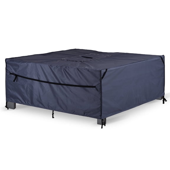 COREPORCH Patio Furniture Covers 72x72 Waterproof Outdoor Couch Sectional Sofa Set Cover Heavy Duty 420D Oxford Dark Gray