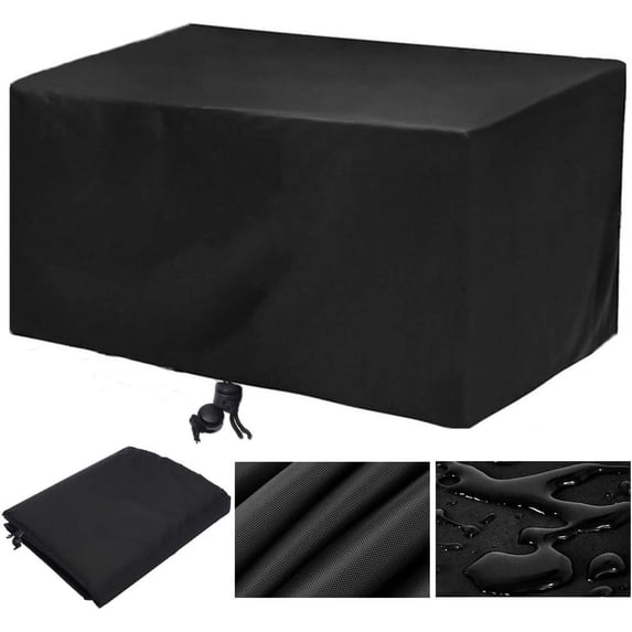 Patio Furniture Covers, Outdoor Couch Cover Waterproof 138 x 102 Inch Outside Dining Set Cover Table and Chair Covers Heavy Duty, Rectangular (138"L x 102"W x 35"H // 350x260x90cm)