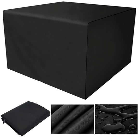 Patio Furniture Covers, Outdoor Couch Cover Waterproof 35.4 x 35.4 Inch Outside Dining Set Cover Table and Chair Covers Heavy Duty, Rectangular (35.4"L x 35.4"W x 15.7"H // 90x90x40cm)