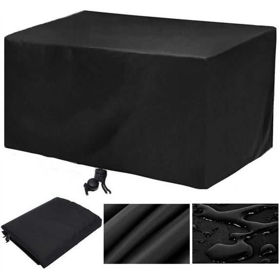 Patio Furniture Covers, Outdoor Couch Cover Waterproof 48 x 24 Inch Outside Dining Set Cover Table and Chair Covers Heavy Duty, Rectangular (48"L x 24"W x 28.3"H // 123x61x72cm)