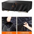 thumbnail image 1 of Patio Furniture Covers, Outdoor Furniture Cover Waterproof, General Purpose, Outside Table and Chair Covers, Heavy Duty 600D (111 Inch L x 74 Inch W x 28.3 Inch H), 1 of 6