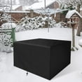thumbnail image 1 of Patio Furniture Covers, Outdoor Table Cover 39 x 35.1 x 31.2 Inch, Heavy Duty Patio Table Cover, Outdoor Furniture Covers, Rectangle Heavy Duty Garden Table Covers for Rain, Dust and Snow, Black, 1 of 8