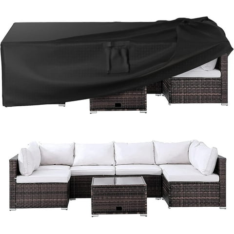 Swfoer Patio Furniture Covers Waterproof Outdoor Couch Sectional Sofa Set Cover 108in x 82in x 28in