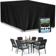 Patio Furniture Covers Waterproof, Outdoor Furniture Cover with Storage Bag, Outdoor Table and Chair Cover for Rain, UV, Snow and Dust（71" L x 47" W x 29" H）