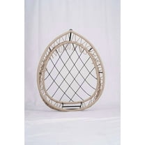 Patio Furniture Outdoor garden rattan egg swing chair hanging chair PE hanging chair Dark Gray white,Outdoor Sofa