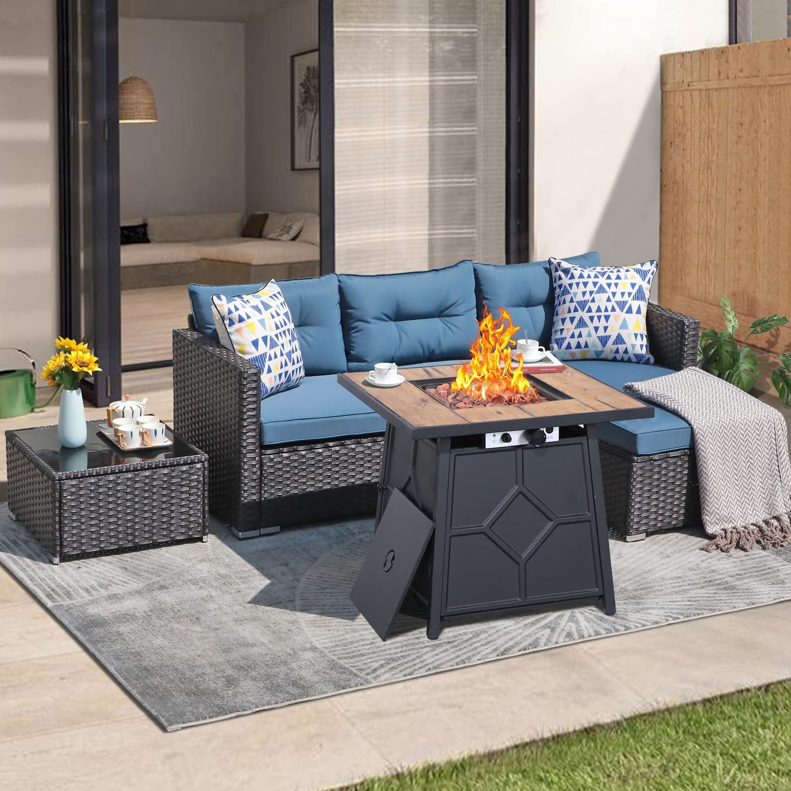 Patio Furniture Set With 28 Fire Pit