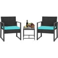 Patio Furniture Set 4 Pieces Outdoor Rattan Chair Wicker Sofa Garden