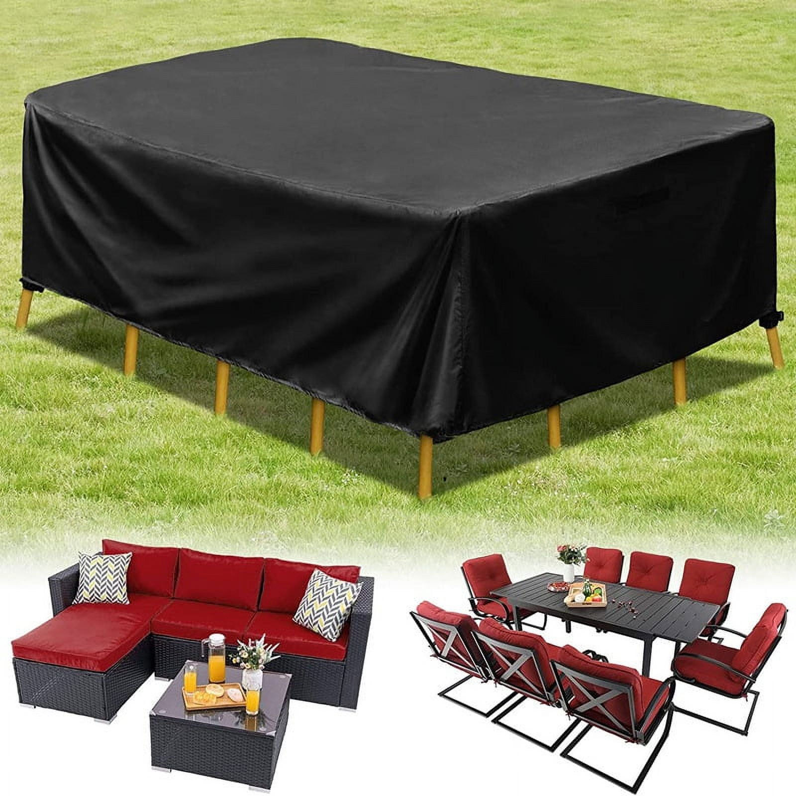 Heavy Duty Waterproof Patio Furniture Covers, Sectional Sofa & Table/Chair Set Arlmont & Co.