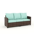 thumbnail image 1 of Patio Furniture Set, Outdoor Sectional Sofa Couch with Chairs, Ottomans and Thick Cushions, All Weather Wicker Rattan Patio Conversation Set, 1 of 1