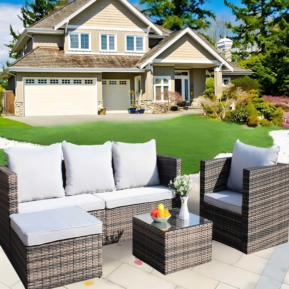 Patio Furniture Set with Removable Covers / Convenient for Seasonal Use