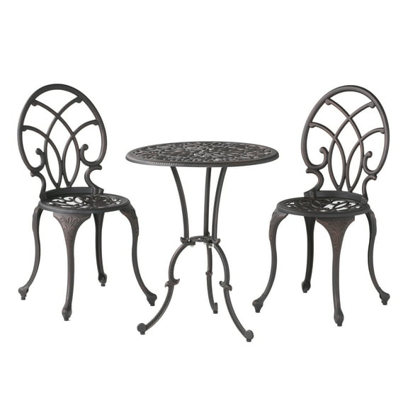 Patio Furniture Sets, CHARLESTON 3PC CAST BISTRO SET, Copper Outdoor Patio Furniture Sets,Aluminium Garden Patio Furniture Sets,