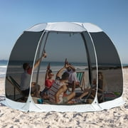 Patio Gazebo 10x10Ft Pop-Up Canopy Screen House Tent - Lightweight Outdoor Screen Room with Mosquito Netting, UPF 50+ UV Protection, Easy Setup & Carry Bag, Fits 4-6 Adults for Camping, Garden