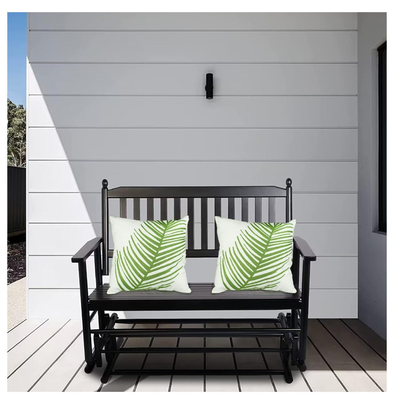 Patio Glider Benches for Outside, Porch Glider Swing Chair Outdoor