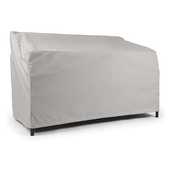 Patio Glider Cover - Heavy Duty Weather Resistant Outdoor Furniture Cover 62W x 32D x 34H - Ripstop Polyester Sofa Protector - Grey