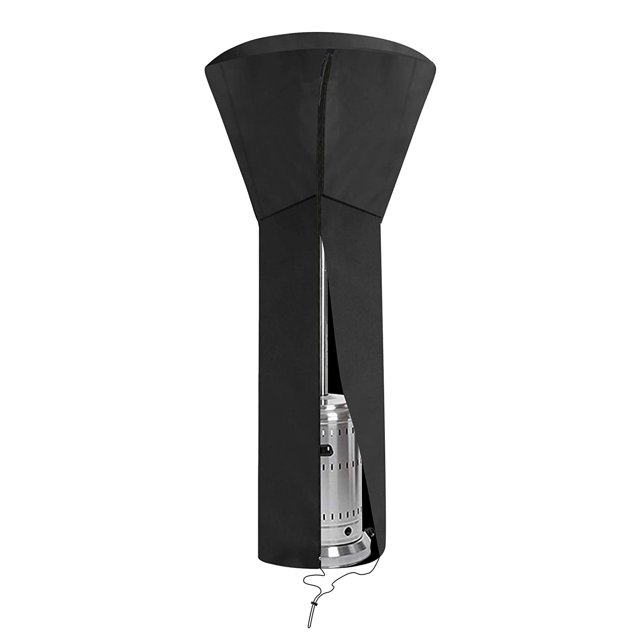 "Heavy Duty Patio Heater Cover, 210D PU Oxford Waterproof, Zipper, UV