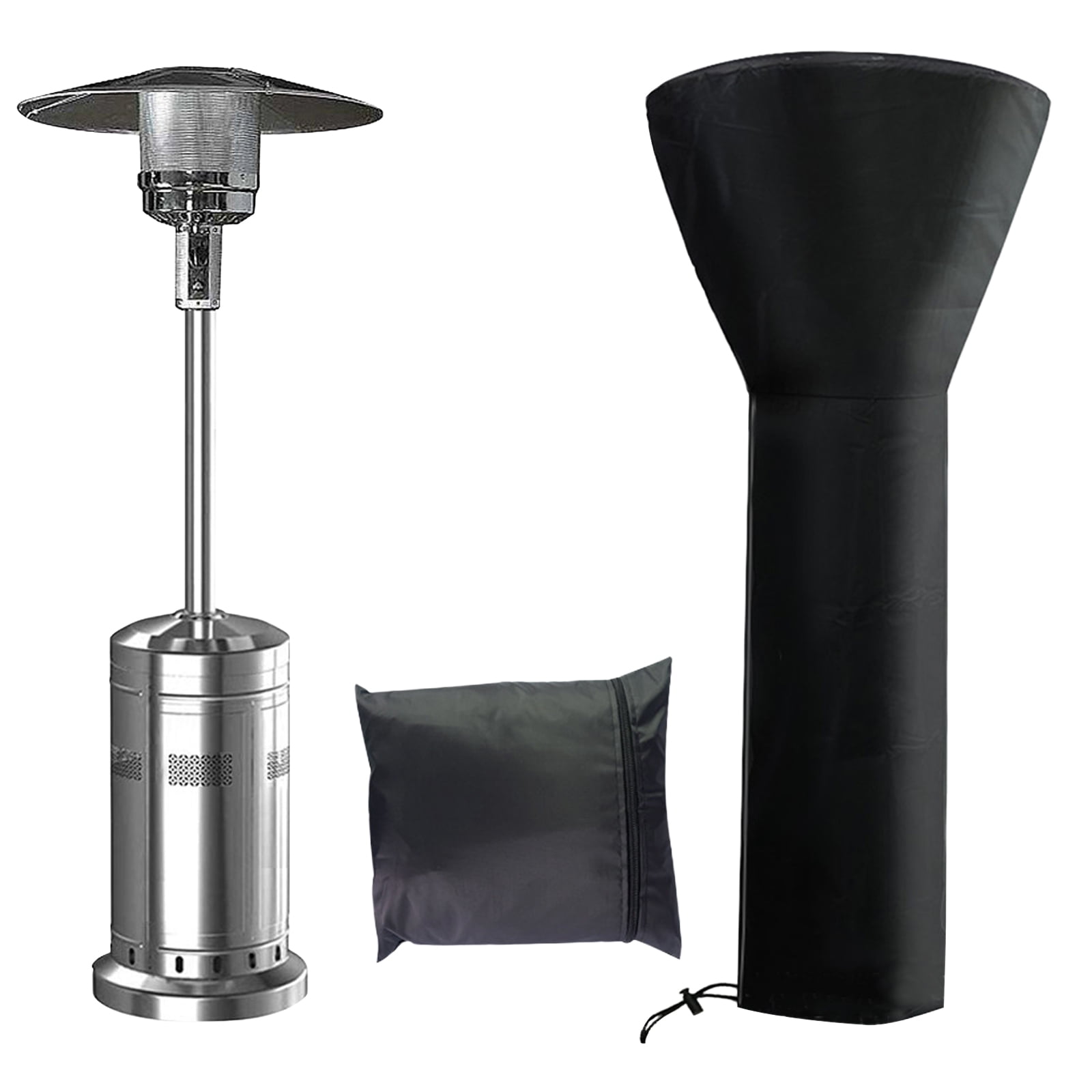 Patio Heater Covers Waterproof with Zipper&Storage Bag, Heavy Duty Tear