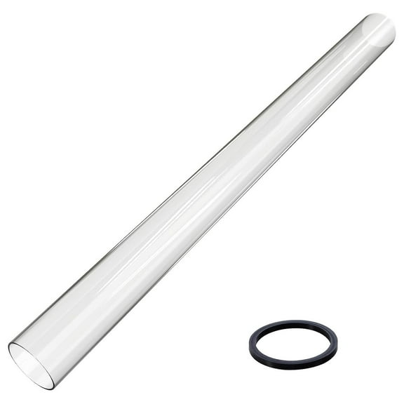 Patio Heater Glass Tube Replacement, 49.5 x 4" Replacement Parts with Ring, Outdoor Replacement Parts for 4-Sided Heater, Glass Tube Model for GSH, BFC, HLDS01, WH-H90