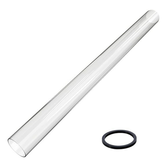Patio Heater Glass Tube Replacement, 49.5 x 4" Replacement Parts with Ring, Outdoor Replacement Parts for 4-Sided Heater, Glass Tube Model for GSH, BFC, HLDS01, WH-H90