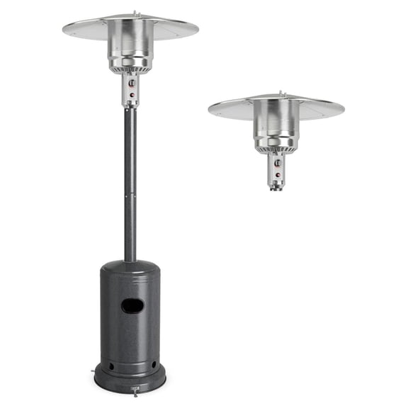 Patio Heater Outdoor, 50000 BTU Gas Patio Heating Machine with Trip-over Protection & CSA Certified, Stainless Steel Outdoor Propane Heater with Wheels for Yard, Garden, Party, Restaurant