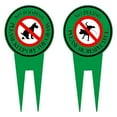 Patio Items 2 Pack Double Special Dog Sign No Peeing Dog Sign With