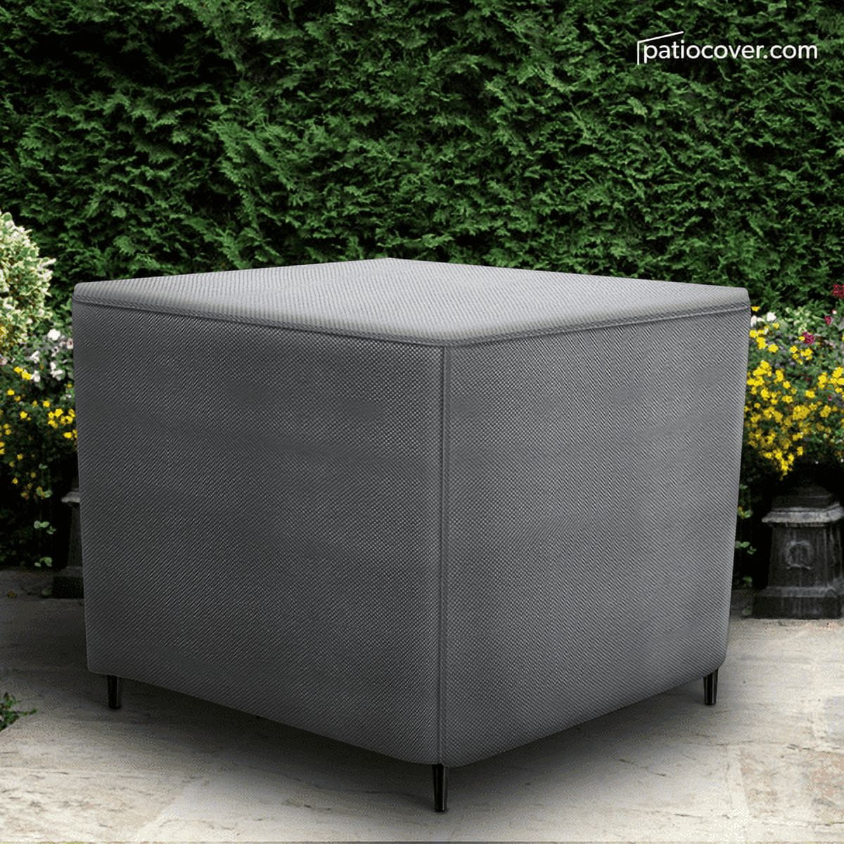Patio Large Waterproof Ottoman Cover - Outdoor Square Side Table Covers ...