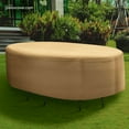 thumbnail image 1 of Patio Large Waterproof Round Oval Table & Chair Cover - Outdoor Patio Table Chair Combo Washable - Heavy Duty Furniture 112 Inch Combo Cover, 1 of 5