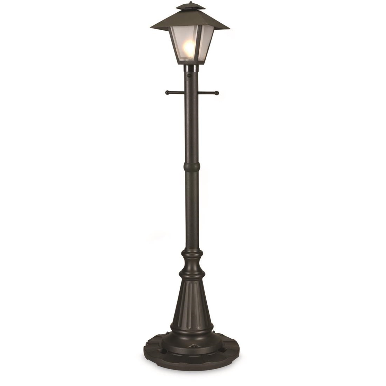 Patio Living Cape Cod 67001 - White - Single Coach Lantern Patio Lamp-Color:Black