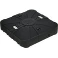 thumbnail image 1 of Patio Market Umbrella Base Stand Filled with 220 Lbs Water or 410 Lbs Sand, Oudoor Umbrella Square Base with 4 Wheels, Black, 1 of 9