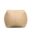 thumbnail image 1 of Big Joe Square Ottoman Weatherproof Bean Bag Footrest, Natural Basket Weave, Breathable Weather Resistant Fabric, 2 feet, 1 of 6
