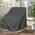 thumbnail image 1 of Patio Outdoor Chair Covers, Outdoor Furniture Covers Waterproof adapter for Lawn Lounge Seat, Wicker, Swivel, Rocking Chairs, 1 Pack 28"L x 33" W x 39"H(Black), 1 of 5