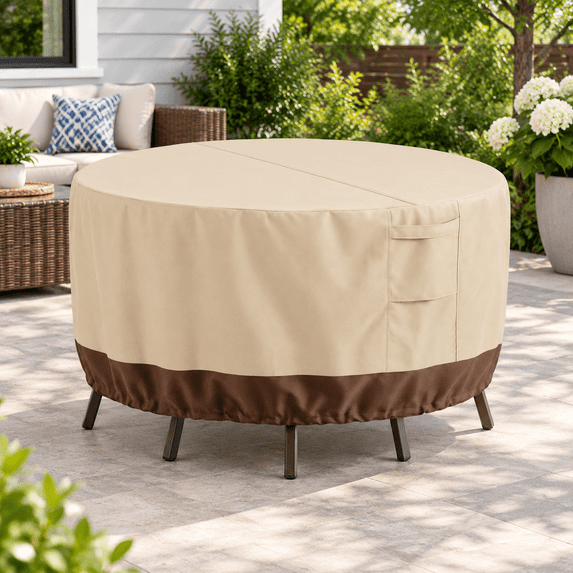 Patio Outdoorniture Covers Waterproof Round Table Cover - Walmart.com