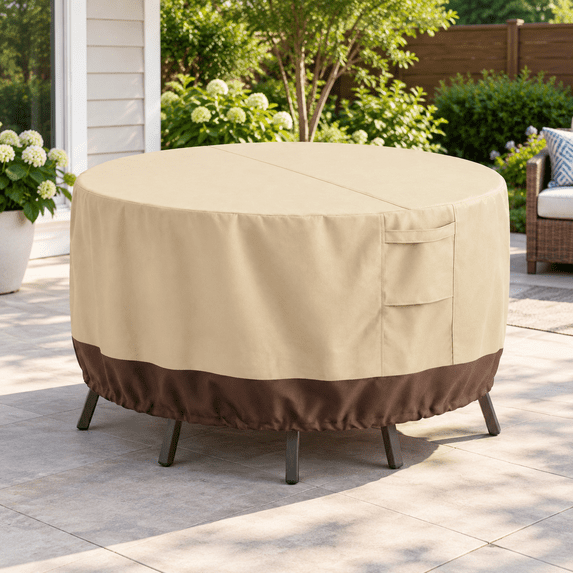 Patio Outdoorniture Covers Waterproof Round Table Cover - Walmart.com