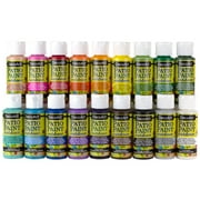 DecoArt Patio Paint Outdoor Acrylic Set, 18 Weather-Resistant Colors, 2 fl oz