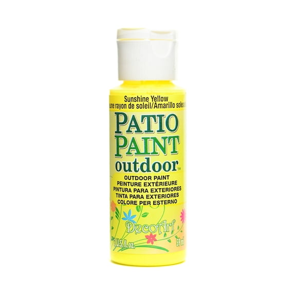 Patio Paint sunshine yellow, 2 oz. (pack of 8)