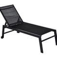 thumbnail image 1 of Patio Pool Chair | Select 5 Positions for Ideal Tanning | Steel Frame in Modern Style | Breathable Mesh to Keep Cool, 1 of 2