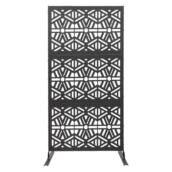 Patio Privacy Screen, Rustproof Steel Divider, Vertical Removable Partition for Home, Office, and Hospitals, Easy to Install