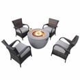 thumbnail image 1 of Patio Propane Fire Pit Table with Four Chairs, 1 of 4