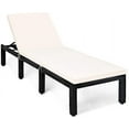 Patio Rattan Lounge Chair Outdoor Wicker Reclining Lounger Chair 6