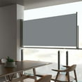 thumbnail image 1 of Patio Retractable Side Awning 23.6"x118.1" Gray, 1 of 7
