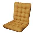 thumbnail image 1 of Patio Rocker Cushion 39.37 x 17.72 Inch Yellow for Indoor Outdoor Use, Waterproof Fade Resistant Tufted Chair Pad, Rocking Chair Cushion with Ties for Patio Furniture, Outdoor Seating Furniture, 1 of 4