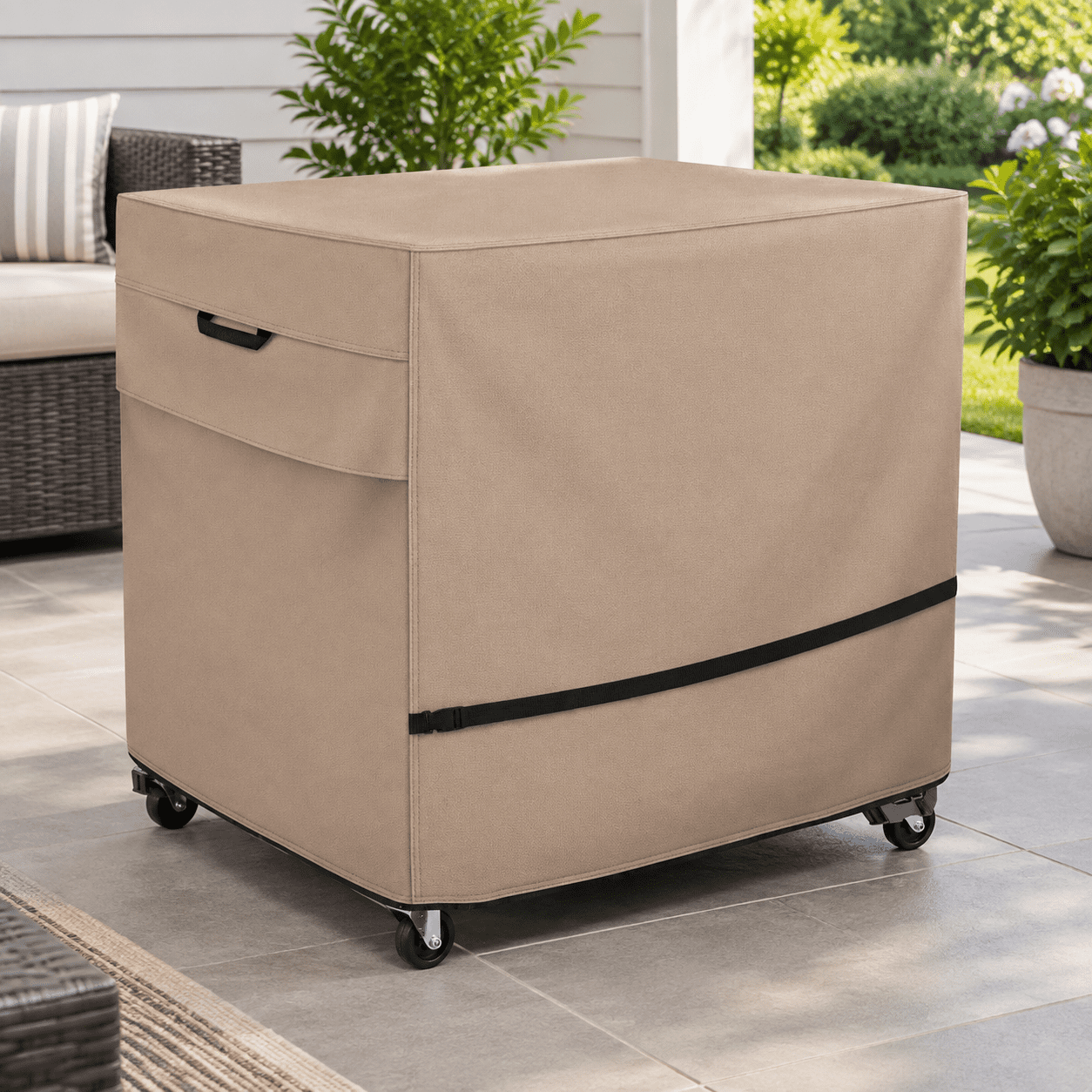 Patio Rolling Dining Prep Table Cart Cover 48L x 24W x 34H in - Walmart.com