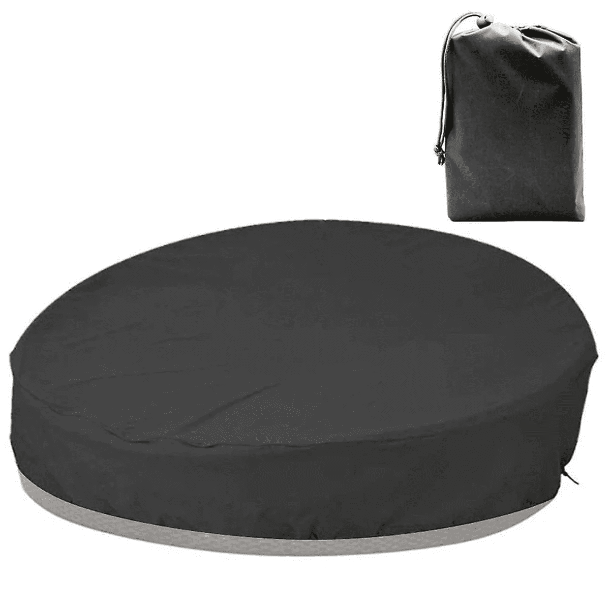Patio Round Daybed Cover , Outdoor Garden Furniture Cover Heavy Duty Oxford Fabric Day Bed Sofa Cover Waterproof UV & Weather Resistant