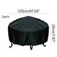 thumbnail image 1 of Patio Round Fire Cover Waterproof UV Protector Grill BBQ Cover Outdoor Yard, 1 of 10