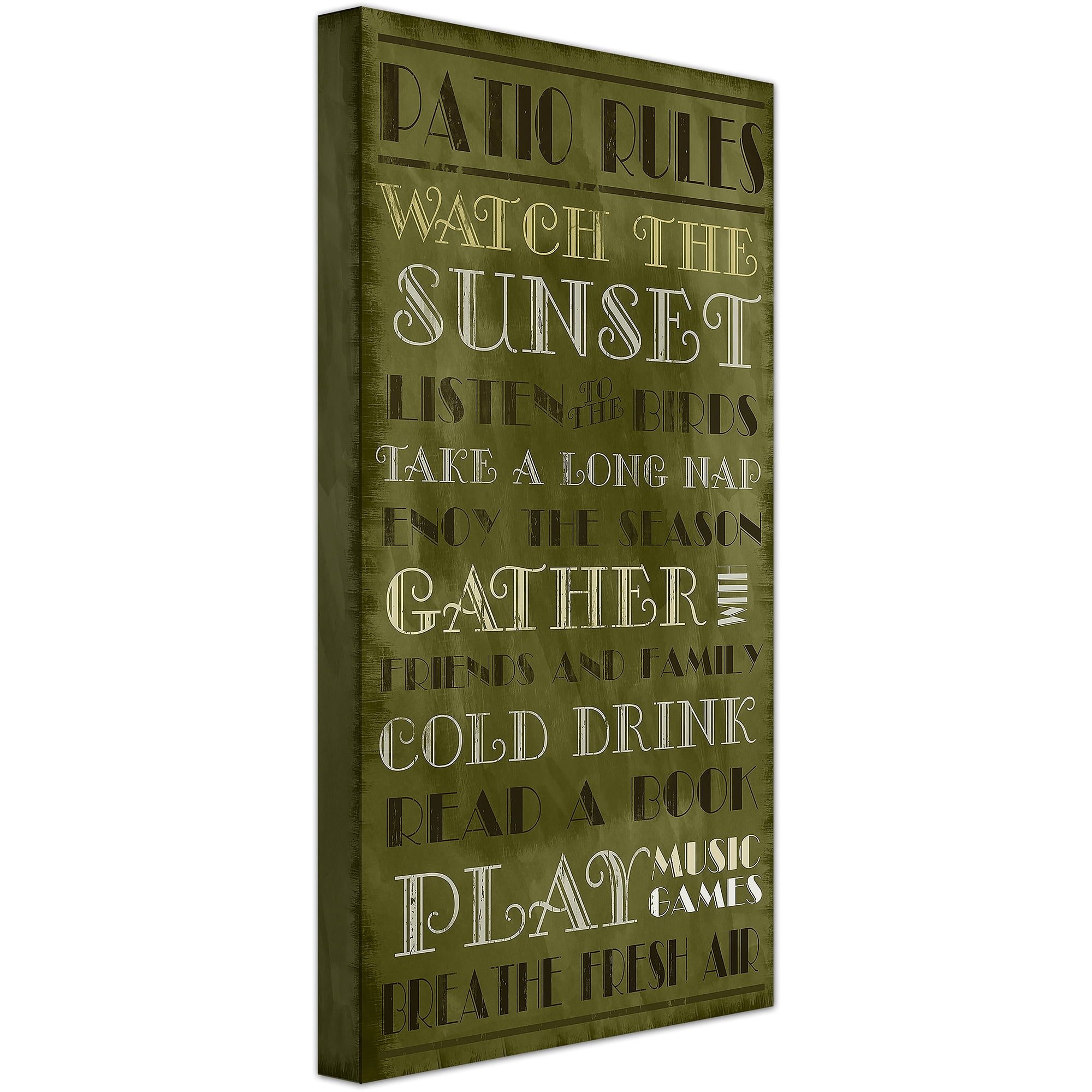 Patio Rules II Wall Art