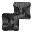 thumbnail image 1 of Classic Accessories Patio Seat Cushion, 2 Pack, Black Ink, Stripe, 19"W, 1 of 8